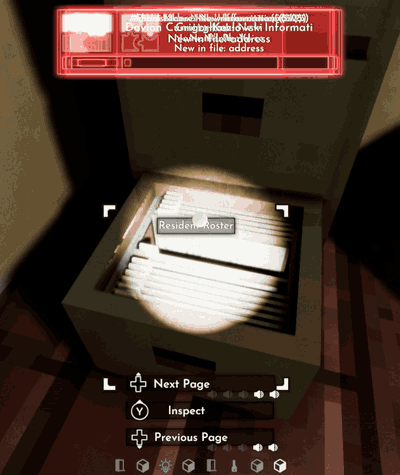 Document Scanner in action: flipping through a filing cabinet fills the citizen files
