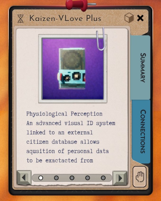 The Inspect window showing a disk's effects